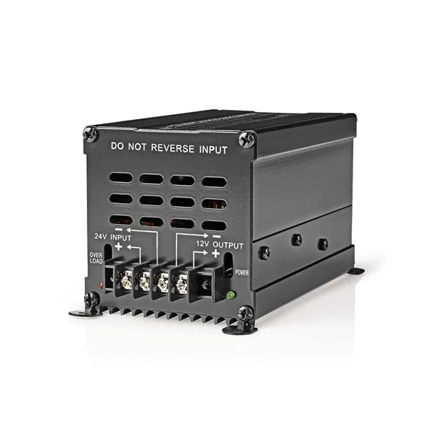 Nedis POCO106 - Měnič Napětí | 24 VDC | Výstupní napětí: 12 VDC | 240 W | Svorko