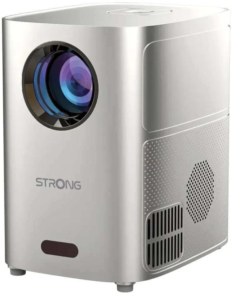 STRONG projektor Q1/ LCD/ HD (1280x720)/ 180 ANSI lm/ USB 2.0/ HDMI/ BT/ Wi-Fi/ Repro/ šedý