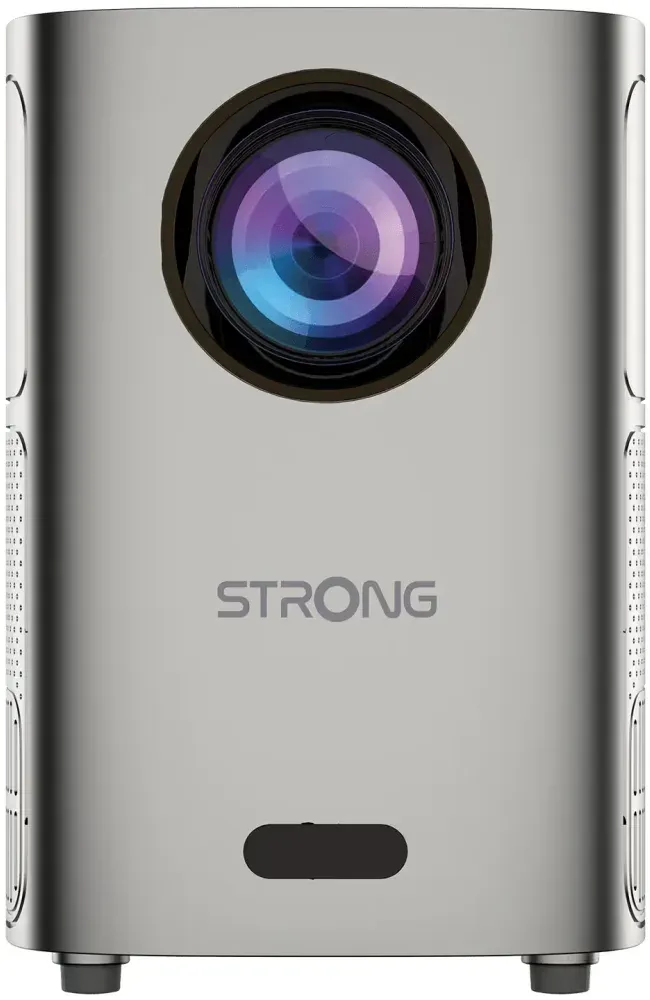 STRONG projektor Q1/ LCD/ HD (1280x720)/ 180 ANSI lm/ USB 2.0/ HDMI/ BT/ Wi-Fi/ Repro/ šedý