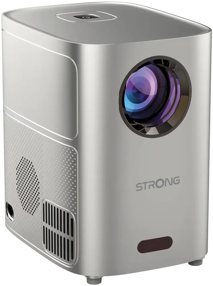 STRONG projektor Q1/ LCD/ HD (1280x720)/ 180 ANSI lm/ USB 2.0/ HDMI/ BT/ Wi-Fi/ Repro/ šedý
