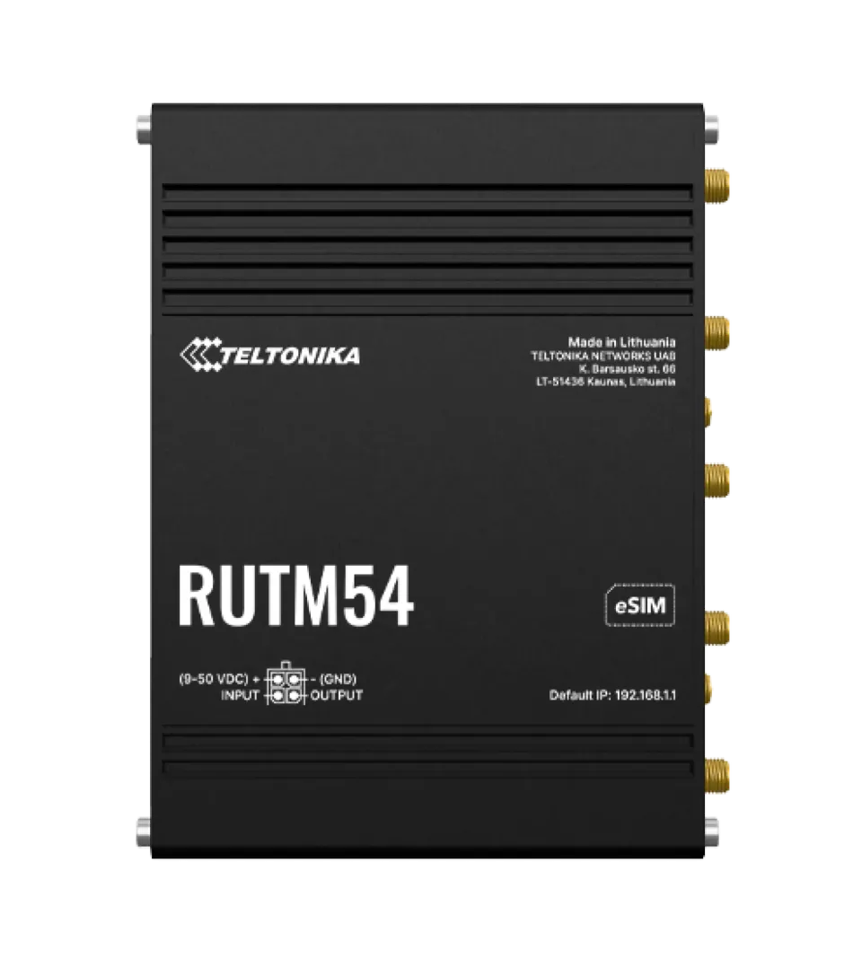 Teltonika RUTM54 Průmyslový 5G Wi-Fi Router, GPS, eSIM