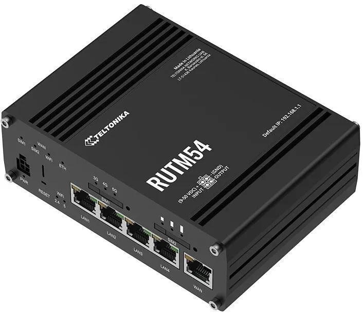 Teltonika RUTM54 Průmyslový 5G Wi-Fi Router, GPS, eSIM
