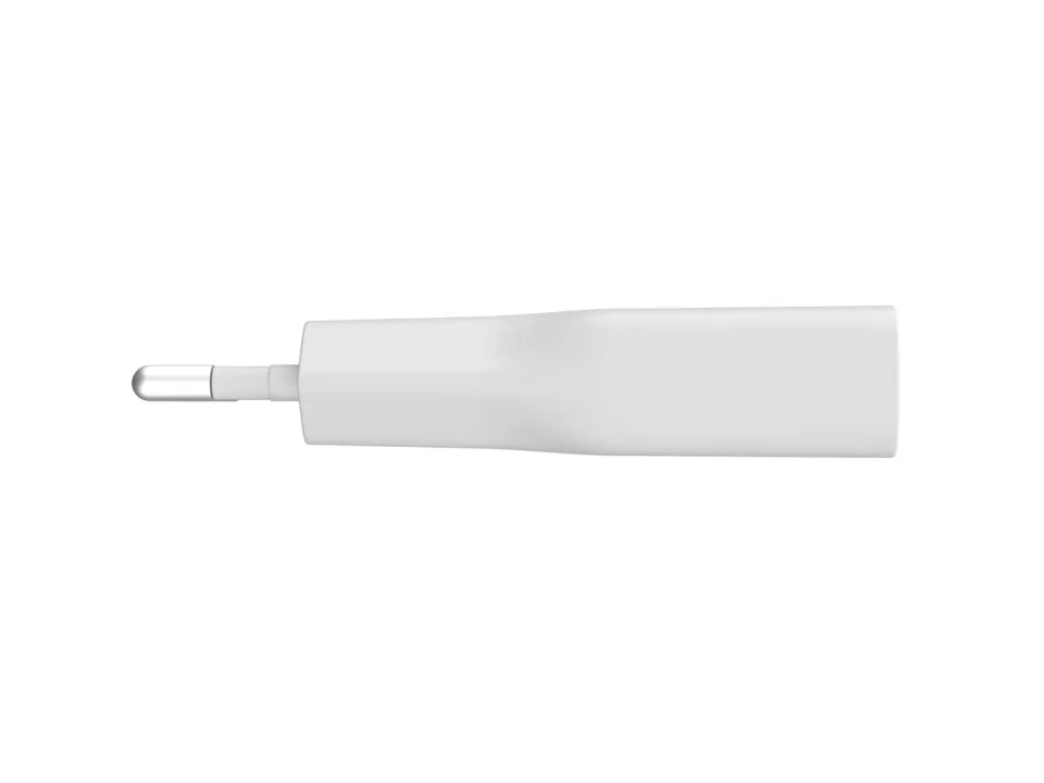 Univerzální USB nabíječka Natec RIBERA GaN SLIM, 20 W, 1X USB-A + 1X USB-C, Bílá
