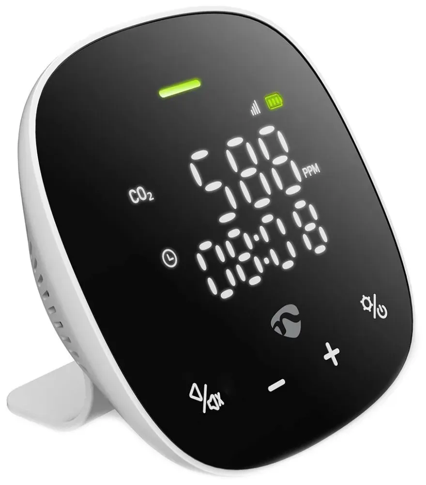 Nedis WIFISA20CBK - Monitor kvality ovzduší | SmartLife Wi-Fi | Oxid uhličitý (C