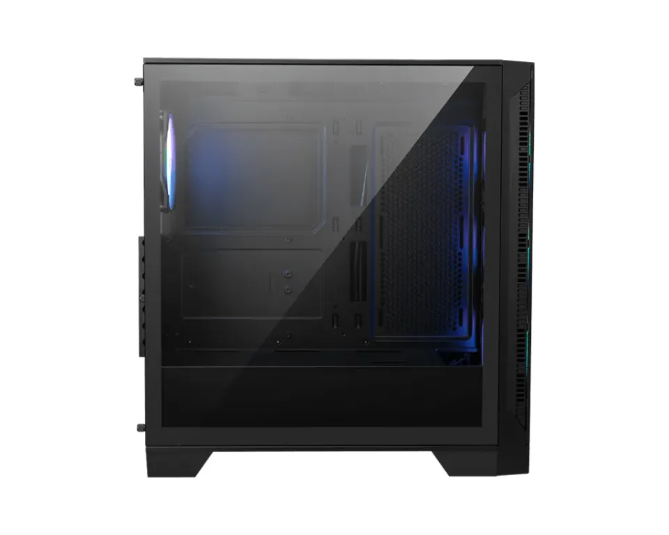 MSI skříň MAG FORGE 320R AIRFLOW/ bez zdroje/ levé temperované sklo/ 4x 120 mm A-RGB fan/ 2x USB3.2/ černá