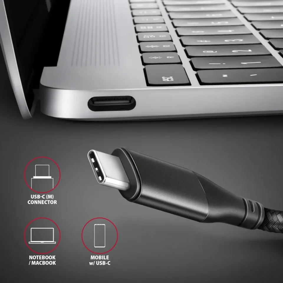 AXAGON RVC-HI2MC, USB-C -> HDMI 2.0A redukce / kabel 1,8m, 4K/60Hz