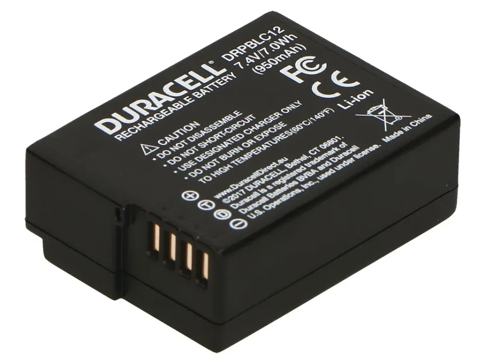 DURACELL Baterie - Baterie do fotoaparátu nahrazuje Panasonic DMW-BLC12 7,4V 950