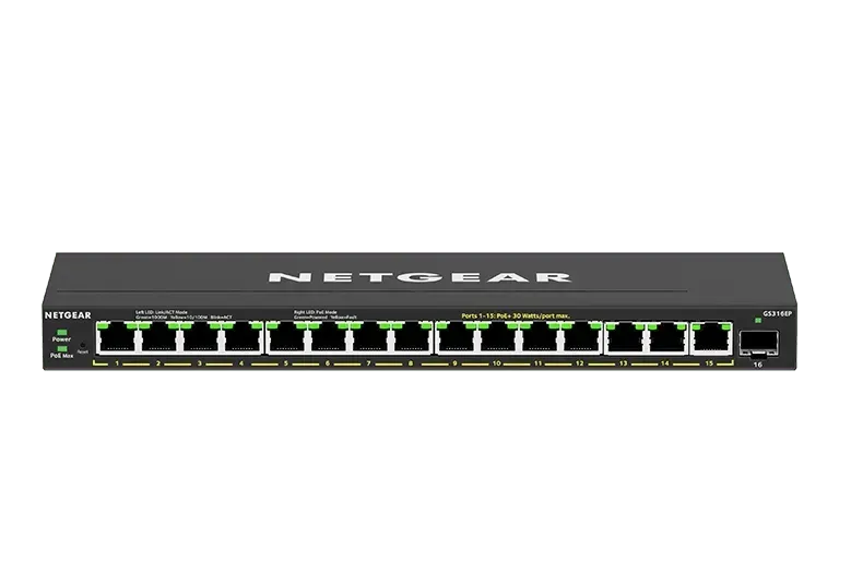 Netgear 16PT GE PLUS SWCH W/ POE+
