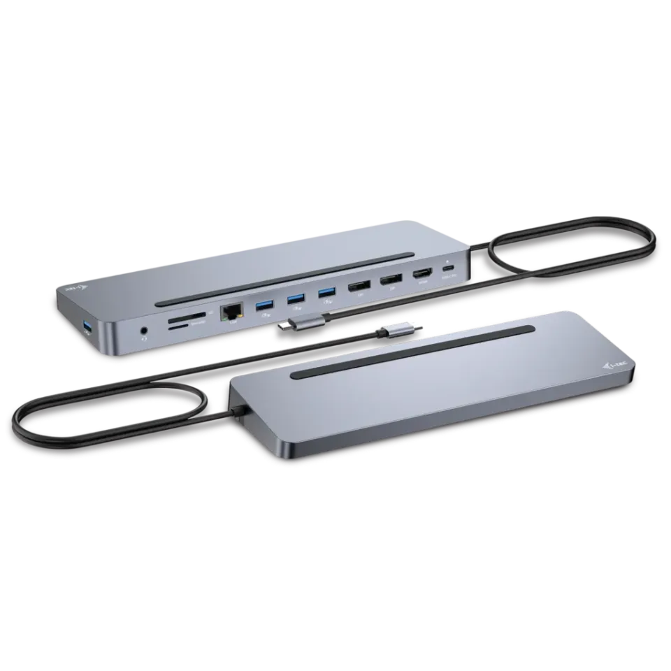 I-tec USB-C Metal Ergonomic 3x 4K Display Docking Station + Power Delivery 100 W