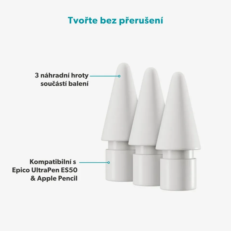 Epico náhradní hroty UlrraPen stylus ES50 3ks