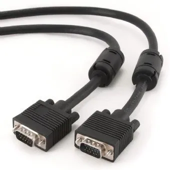 GEMBIRD Kabel přípojný k mon 15M/15M VGA 15m stíněný extra, ferrity BLACK
