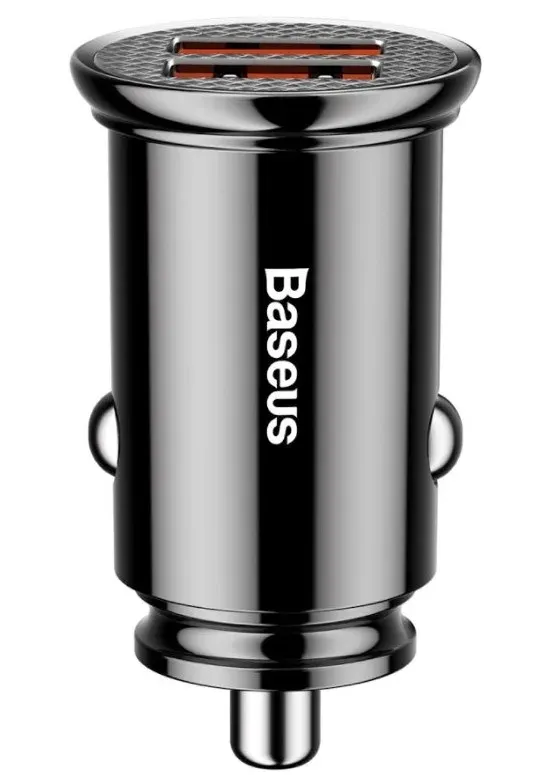 Baseus rychlonabíječka do auta 2xUSB QC3.0 30W černá