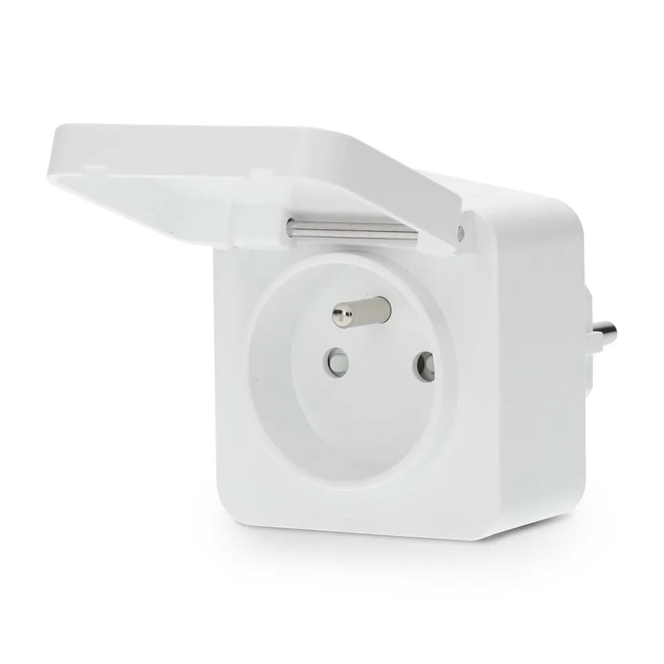 Nedis WIFIPO130EWT - WiFi Chytrá Zásuvka | IP44 | Typ E (CEE 7/6)| -10 - 55 °C |
