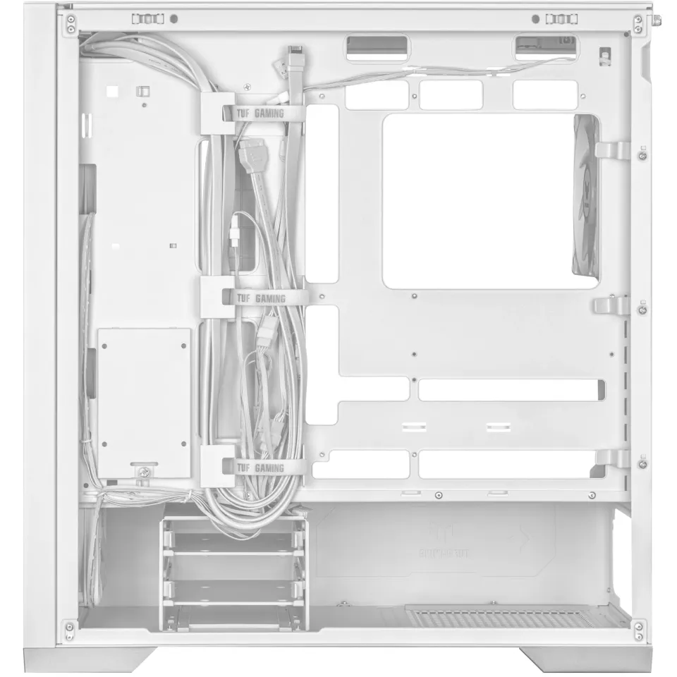 ASUS case TUF GAMING CASE (GT302) TG, Mid Tower, 4x 140mm ARGB Fan, bílá