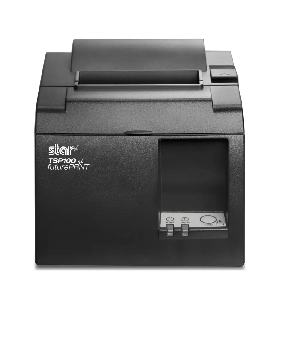 Star TSP143IIU+ – termální tiskárna účtenek 80 mm, 200 mm/s, 203 dpi, řezačka, USB, vestavěný zdroj, tmavě šedá