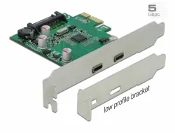 Delock PCI Express x1 Karta na 2 x externí SuperSpeed USB (USB 3.2 Gen 1) USB Ty