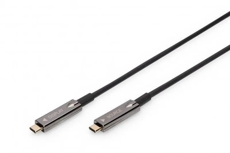Digitus HDMI AOC Connection Cable Type USB-C - USB-C M/M, 10,0 m, UHD 4K, 4K@60