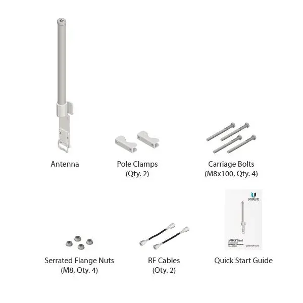 UBIQUITI AirMax všesměrová anténa 5GHz MIMO 13dBi 360° rocket kit
