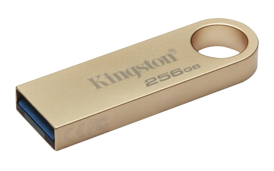 KINGSTON DataTraveler SE9 256GB zlatý kovový USB3.0 flash drive (pevný konektor)