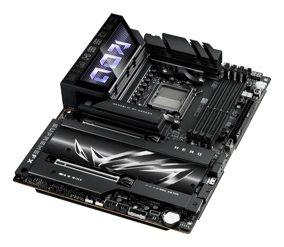 ASUS MB Sc AM5 ROG CROSSHAIR X870E HERO, AMD X870, 4xDDR5, 1xHDMI, 2xUSB4, WiFi