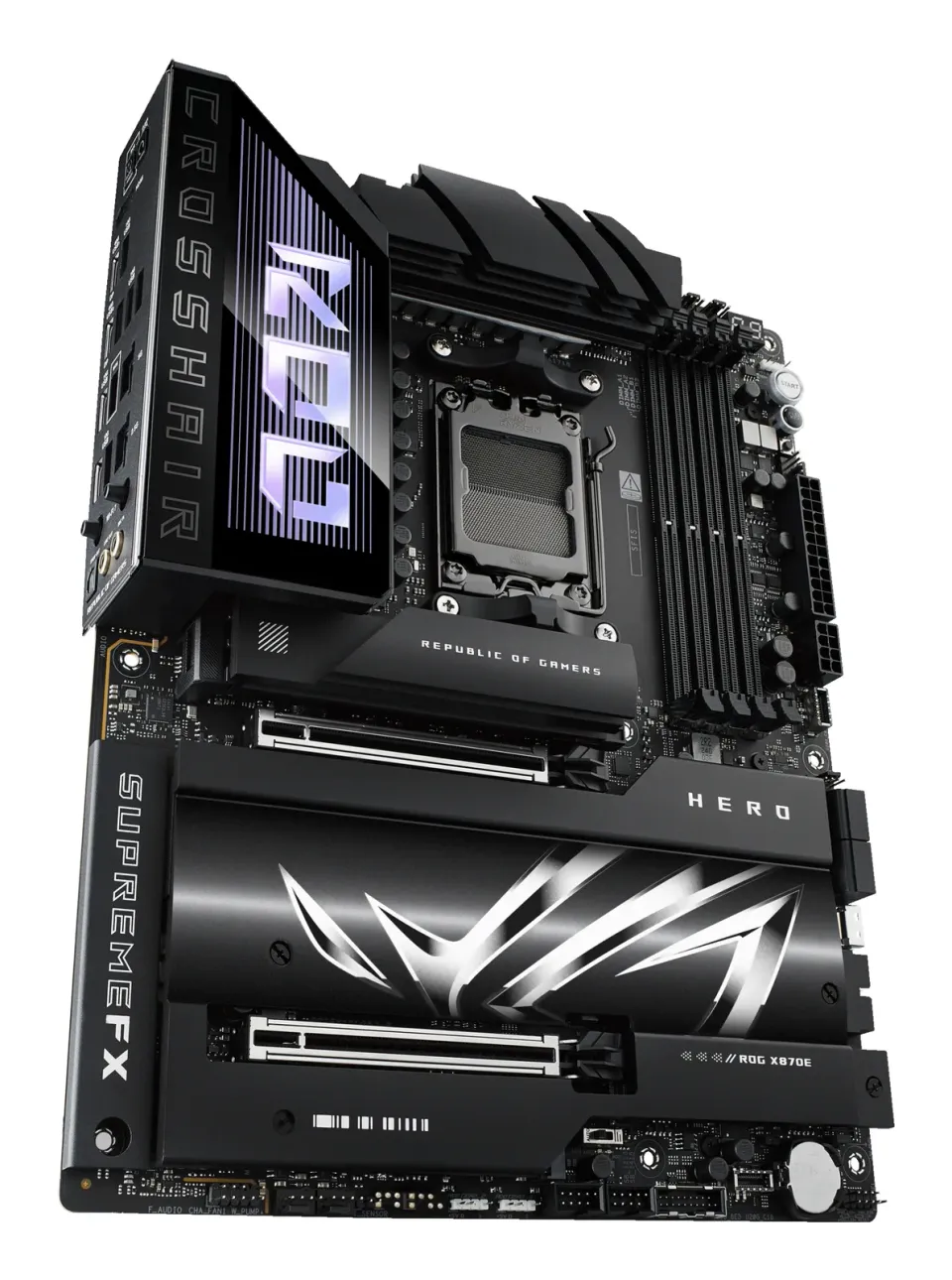 ASUS MB Sc AM5 ROG CROSSHAIR X870E HERO, AMD X870, 4xDDR5, 1xHDMI, 2xUSB4, WiFi