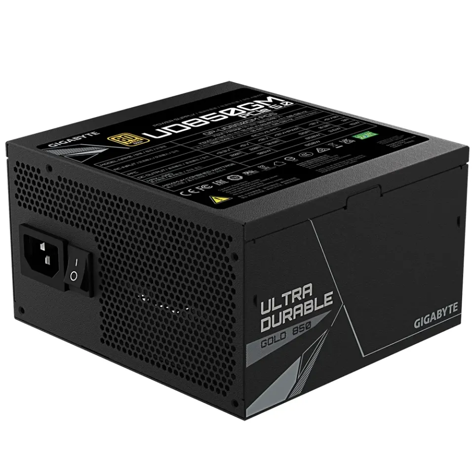 GIGABYTE zdroj UD850GM, 850W, 80plus gold, modular, 120 mm fan