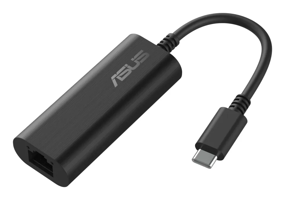 ASUS USB-C2500 V2, USB-C Ethernet Adapter 2.5G/1G/100Mbps, RJ45 port