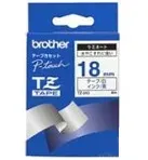 Brother - TZe-243, bílá / modrá (18mm, laminovaná)