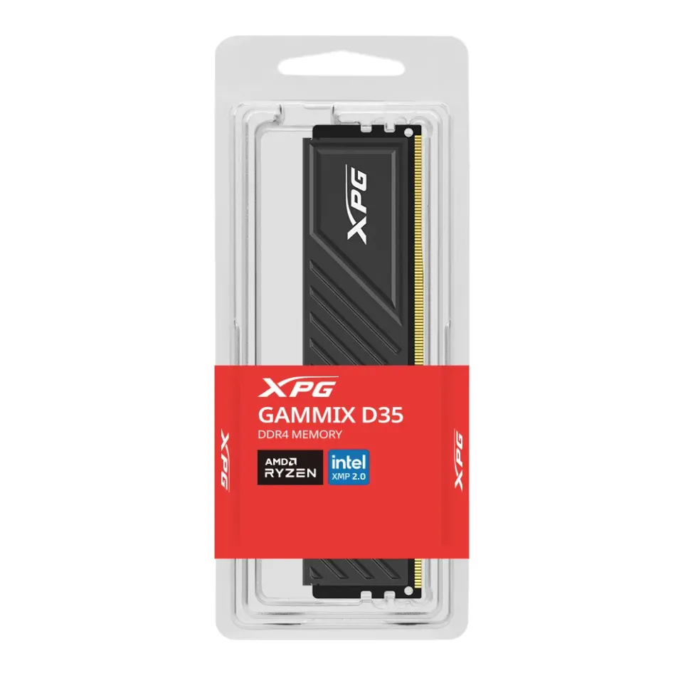 ADATA XPG DIMM DDR4 8GB 3200MHz CL16 GAMMIX D35 memory, Single Color Box, Black