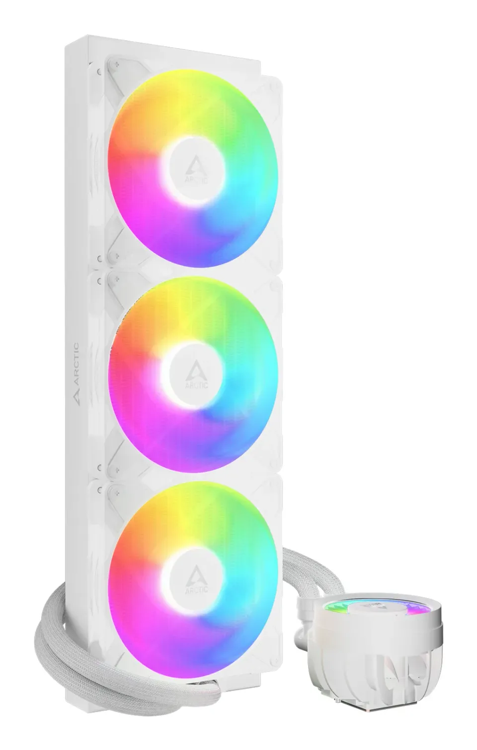 ARCTIC Liquid Freezer III 420 Pro A-RGB (White), komplet vodního chlazení CPU