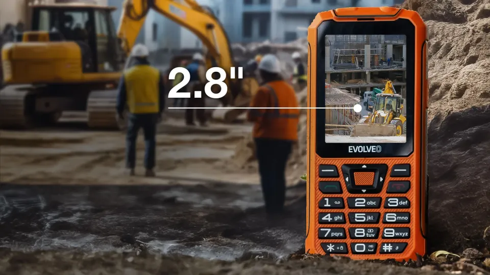 EVOLVEO StrongPhone Z6, vodotěsný odolný Dual SIM telefon, oranžová