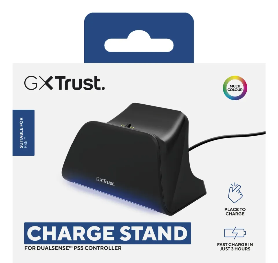 TRUST Nabíjecí stanice GXT 255, Pro PS5 Ovladače, černá