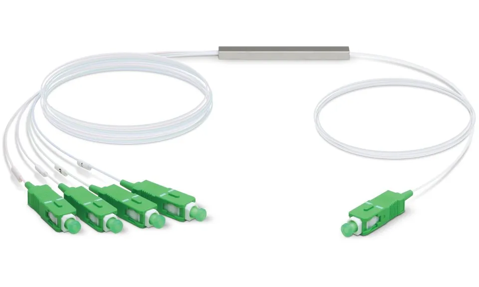 Ubiquiti UFiber Splitter 4 - optický rozbočovač 1:4, 1260-1650 nm, SC/APC konektory, délka 1,5 m