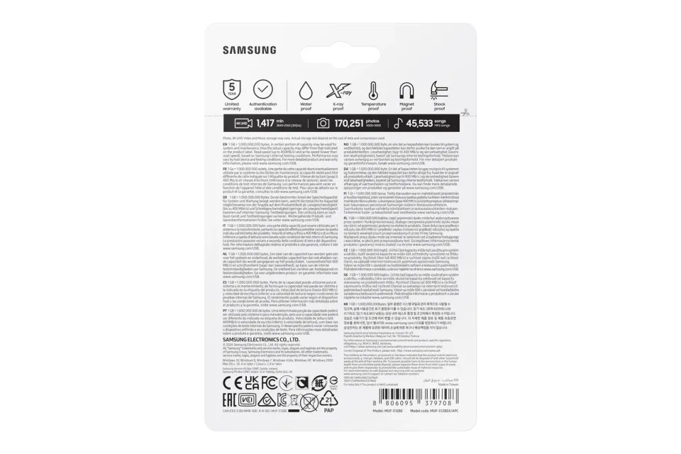Samsung USB 3.2 Gen 1 Flash Disk 512 GB - titan grey
