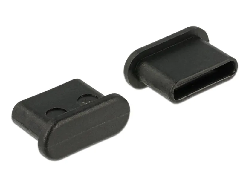 Delock Prachová záslepka pro USB Type-C samice bez uchopení 10 kusů černá