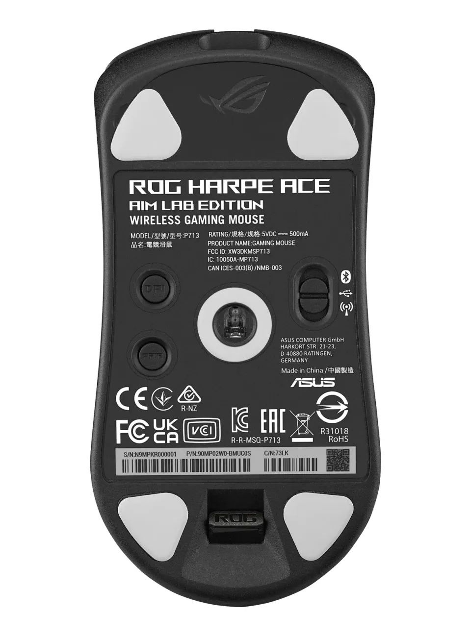 ASUS myš ROG Harpe Ace Aim Lab Edition, Bluetooth, černá
