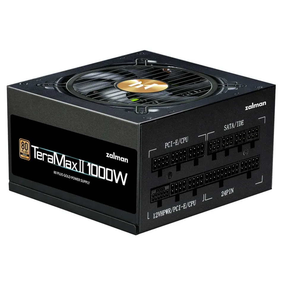 Zalman zdroj ZM1000-TMX2/ 1000W / ATX3.0 / active PFC / modulární / 80 Plus Gold