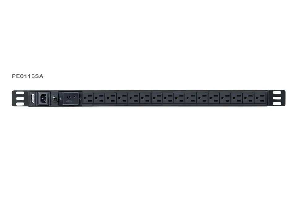 Aten PE0116S základní 0U PDU s přepěťovou ochranou 10A Vstup C14 výstup 16x C13