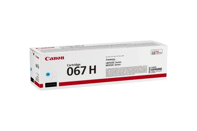CANON CRG 067 H originální toner cyan pro LBP631Cdw, LBP633Cdw, MF651Cw, MF655Cdw, a MF657Cdw.