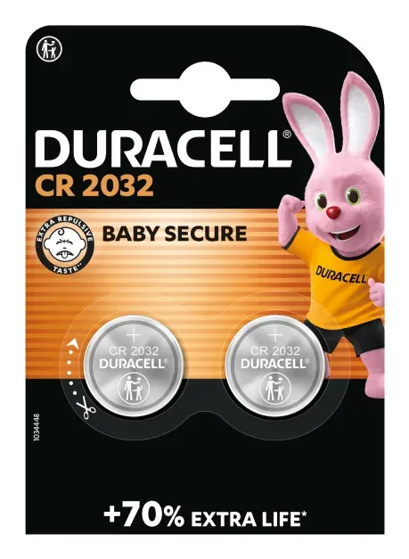 Duracell Lithiová knoflíková baterie CR2032 2 ks