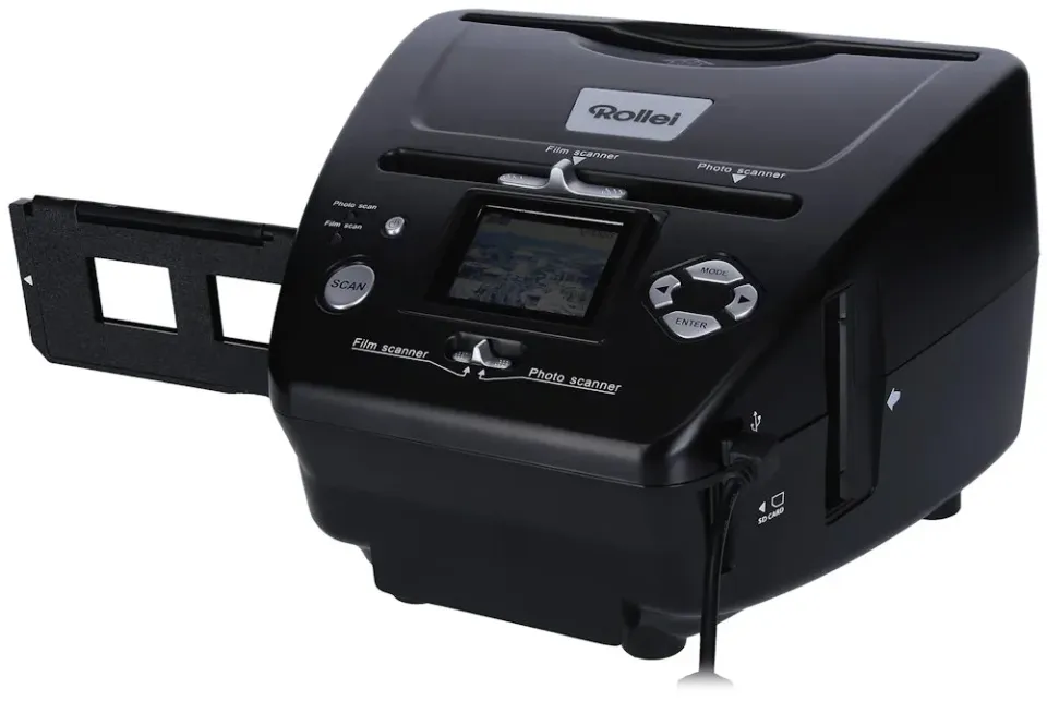 ROLLEI skener DF-S 240 SE/ Negativy + Vizitky + Fotky/ 5Mpx/ 1800dpi/ 2,4" LCD/ SDHC/ USB