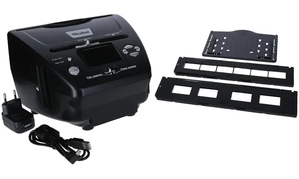 ROLLEI skener DF-S 240 SE/ Negativy + Vizitky + Fotky/ 5Mpx/ 1800dpi/ 2,4" LCD/ SDHC/ USB