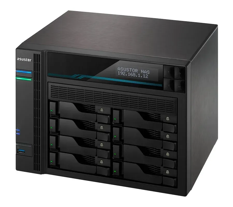 Asustor NAS AS6508T / 8x 2,5"/3,5" SATA III, 2x M.2/ Intel ATOM C3538 2.1 GHz/ 8GB/ 2x 10 GbE + 2x 2.5 GbE/ 2x USB 3.2