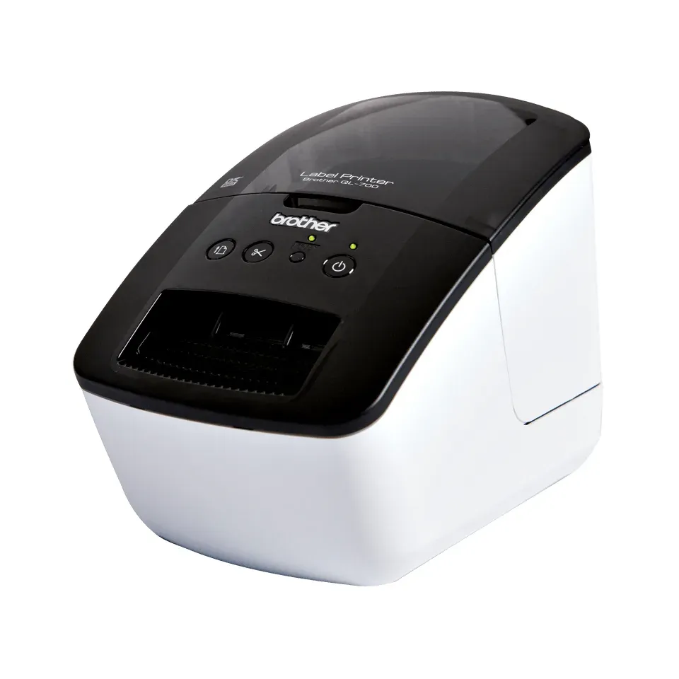 Brother QL-700 – schneller Etikettendrucker bis 62 mm, Thermodirekt, USB, automatischer Abschneider