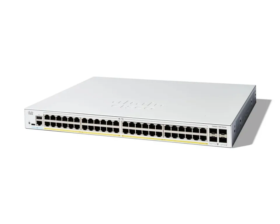 Cisco Catalyst switch C1300-48FP-4G (48xGbE,4xSFP,48xPoE+,740W) - REFRESH