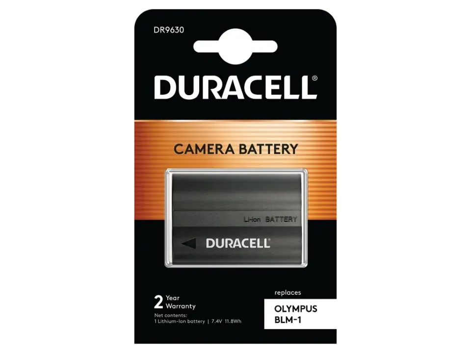 DURACELL Baterie - DR9630 pro Olympus BLM-1, černá, 1400 mAh, 7.4V