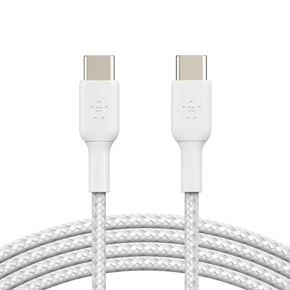 Belkin BOOST CHARGE USB-C/USB-C kabel, 1m, bílý - odolný