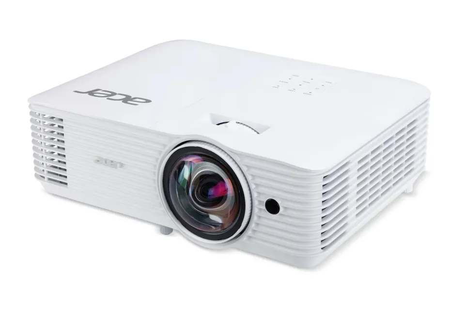 ACER Projektor S1387n, ShortThrow, WXGA (1280x800), 4000 ANSI, 20 000:1, VGA, HDMI, RJ45, repro 1x16W, 3.1Kg, LumiSense,