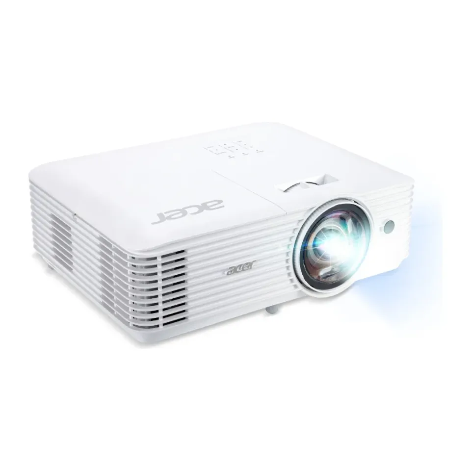 ACER Projektor S1387n, ShortThrow, WXGA (1280x800), 4000 ANSI, 20 000:1, VGA, HDMI, RJ45, repro 1x16W, 3.1Kg, LumiSense,