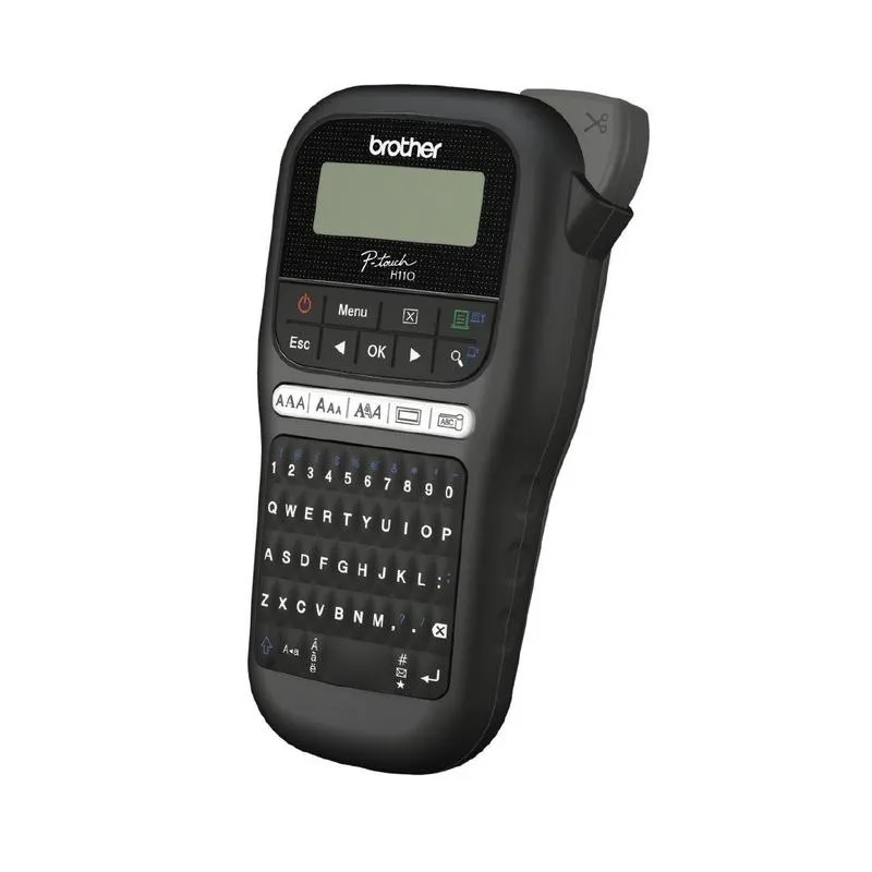 Brother P-touch PT-H110 – ruční popisovač štítků do 12 mm, klávesnice QWERTY, štítky na kabely